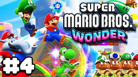 Super Mario Bros. Wonder - Gameplay Walkthrough Part 4 (4K HDR 60FPS)