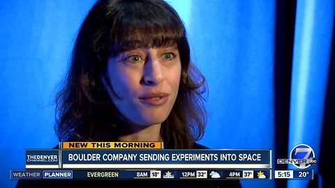 Boulder company sending experiments into space