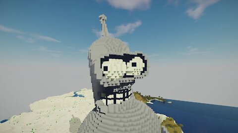 Minecraft Giant Bender Build - Futurama