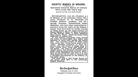 Absolute Proof That Giant Bones Were Found In America Staring Into The Abyss