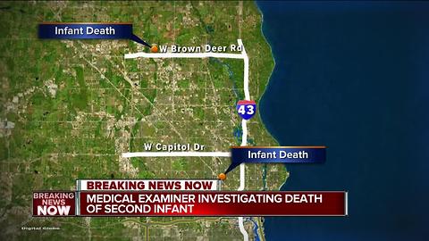 Medical Examiner investigating a pair of infant deaths