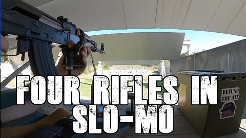 Four Rifles in GoPro Slo-Mo