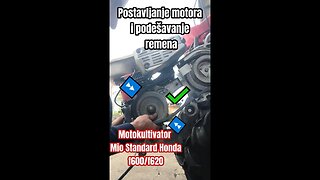 Kako podesiti motor i remen na motokultivatoru Honda