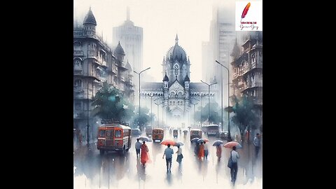 India cities rainy season paintings