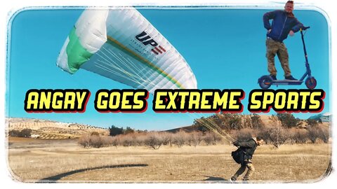 Angry Goes EXTREME SPORTS? 🪂Paragliding and 🛴electric scooter for VANLIFE😱