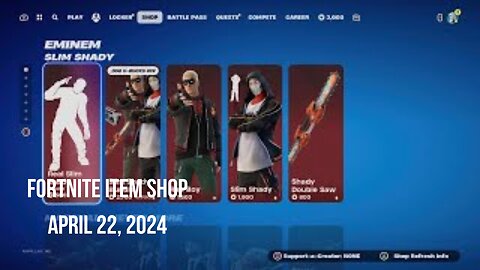 Fortnite Item Shop|April 22, 2024(Nothing New)