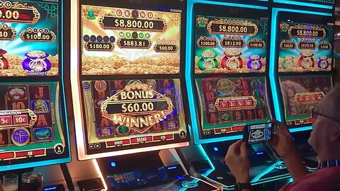 Bonus Round on Fu Dai Slot Machine on Carnival Legend July 2023 Group Slot Pull