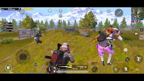 PUBG Mobile, com poderes especiais no jogo, usei o meu para cair em cima do inimigo.(1)