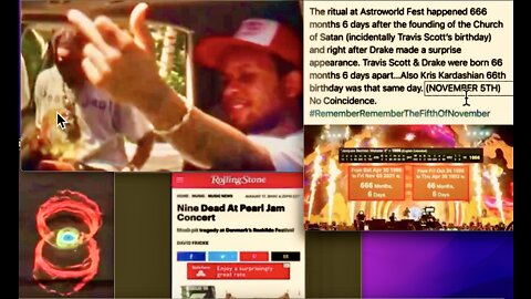 Astroworld Human Sacrifice Ritual Satanic Symbolism at Travis Scott Concert Echoes Pearl Jam Tragedy