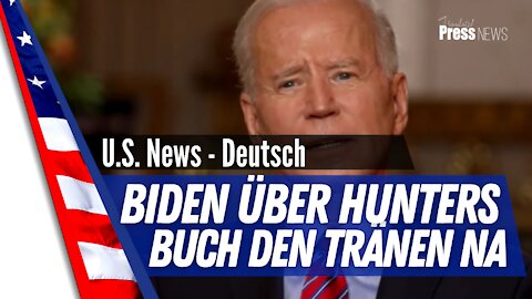 Biden in Tränen als er über Hunters Buch redet. 2 Millionen Dollar sollen im voraus geflossen sein.