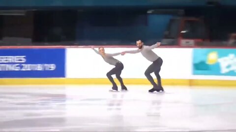 *Scary Fall - Please Beware* - Ashley CAIN / Timothy LEDUC, GOLDEN SPIN ZAGREB PAIRS FS Dec.-3