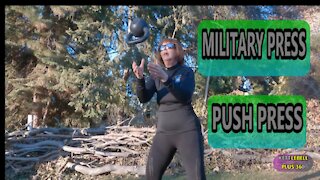 Kettlebell Military & Push Press in the Safety Zone