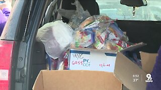 Angels in the Snow blankets community with essentials