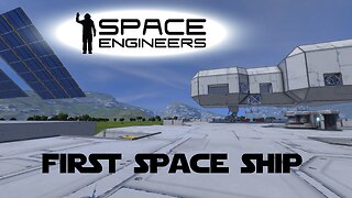 Space Engineers Planet Survival Ep 23 - Building My First SPACE Ship Part 2