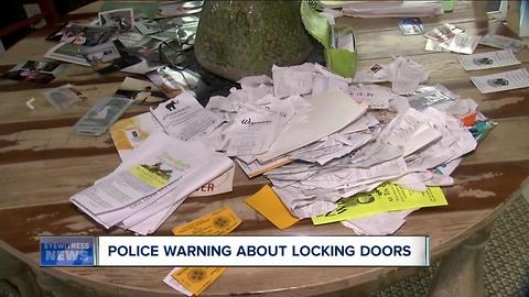 Police warn people to lock doors