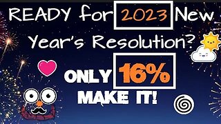 Happy New Year! Resolution Success Rate 16% | Why? D.I.Y in 4D