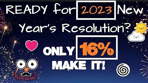 Happy New Year! Resolution Success Rate 16% | Why? D.I.Y in 4D