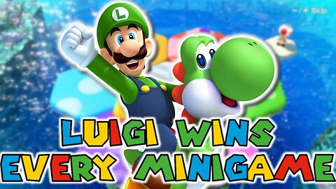 Luigi Wins Every Minigame - Mario Party Superstars (All Minigames)