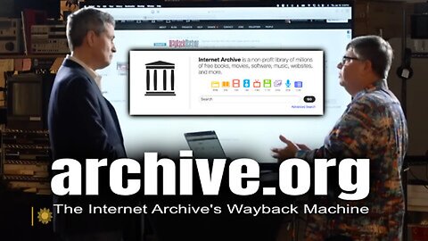 The Internet Archive's Wayback Machine