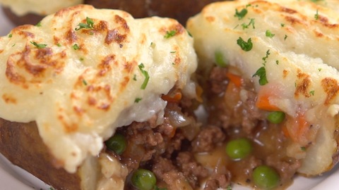 Shepherd’s Pie Potato Skins