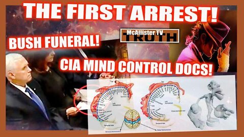 FIRST ARREST! BUSH FUNERAL! CIA GATEWAY DOC! HOMUNCULUS! FREEMASON HANDS!!