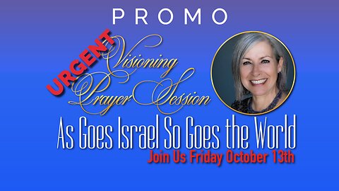 Announcing Urgent VPS: As Goes Israel So Goes the World- JOIN US FRIDAY
