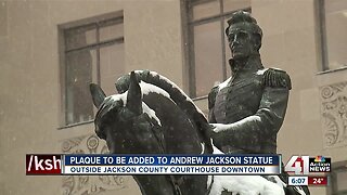 Plaque to be added to Andrew Jackson statue