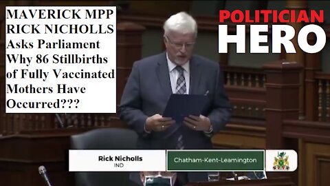 CANADIAN HERO MPP NICHOLLS ASKS WHY 86 STILL BIRTHS OCCURRED IN FULLY JABBED MOTHERS