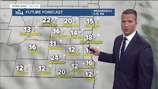 Colder Tuesday with light snow possible