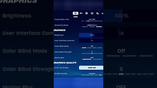 Best Graphics To Boost Your Fps on pc for fortnite chapter 5 #short