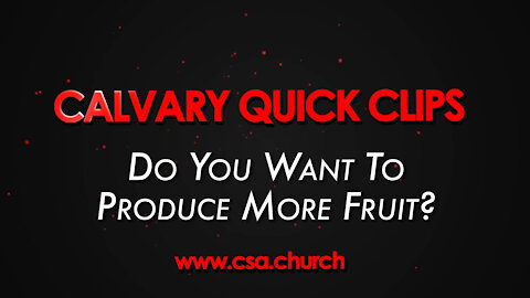 Do You Want To Produce More Fruit?