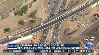 Part of Central 70 closing for 55 hours