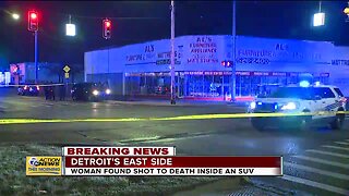 Woman found shot to death inside SUV in Detroit