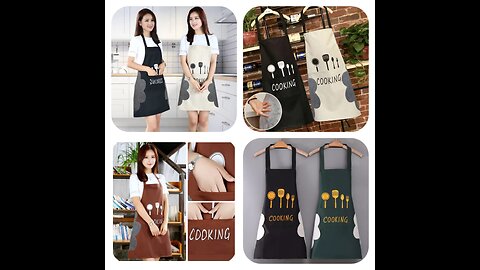 Waterproof aprons for kitchen use