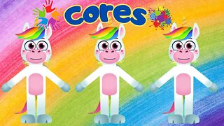 desenho animado infantil as cores para criançinhas