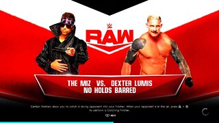 WWE Monday Night Raw The Miz vs Dexter Lumis