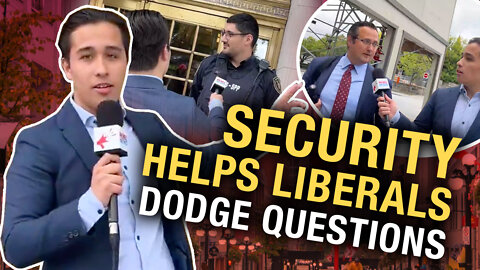 WOW: Liberal MPs dodge questions with the help of parliamentary security