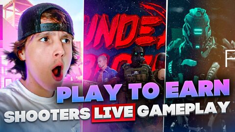 (LIVE) Play to earn shooters! Forge arena, mini royale, ev.io, harvest game, undead blocks