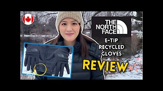 Awesome touchscreen GLOVES Northface E-Tip 🧤 but are they warm enough for this weather?