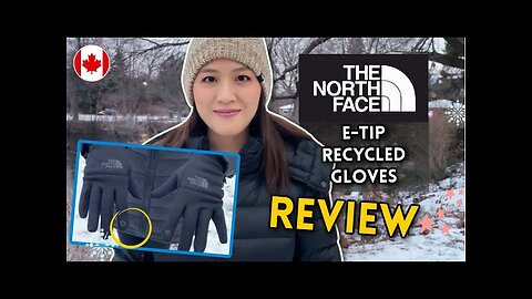 Awesome touchscreen GLOVES Northface E-Tip 🧤 but are they warm enough for this weather?