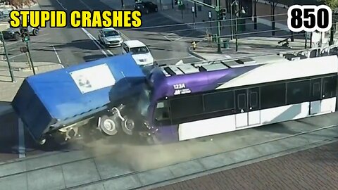 Stupid crashes 850 January 2024 car crash compilation
