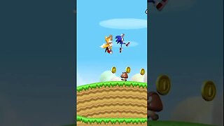 Sonic and Tails | New Super Mario Bros. Wii | #short #gaming