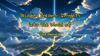 Decoding Dreams: Insight into the World of Dreaming