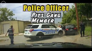 Arkansas Police Chase Gang Member On Freeway