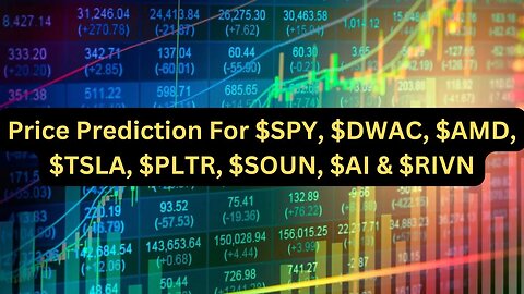 Price Prediction: $SPY, $DWAC, $AMD, $TSLA, $PLTR, $SOUN, $AI & $RIVN