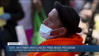 Gov. Whitmer announces free mask program