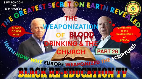 AFRICA IS THE HOLY LAND || THE WEAPONIZATION OF BLOOD DRINKING AND THE CHURCH