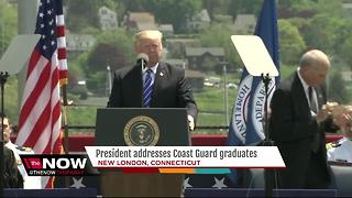Trump delivers commencement address at Coast Guard Academy