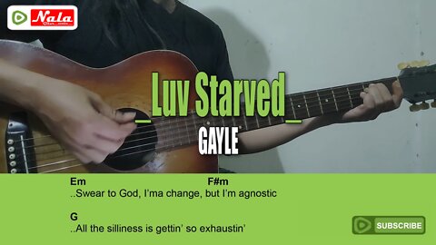 GAYLE - Luv Starved Guitar Chord Lyric