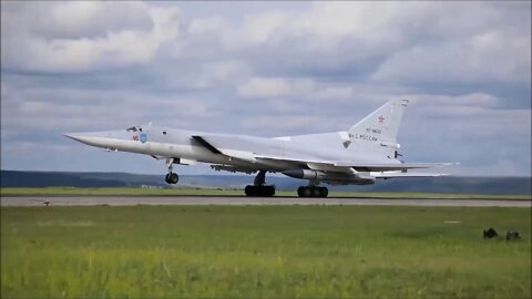 Russian Tu-22M3 Bombers Conduct Tactical Exercise